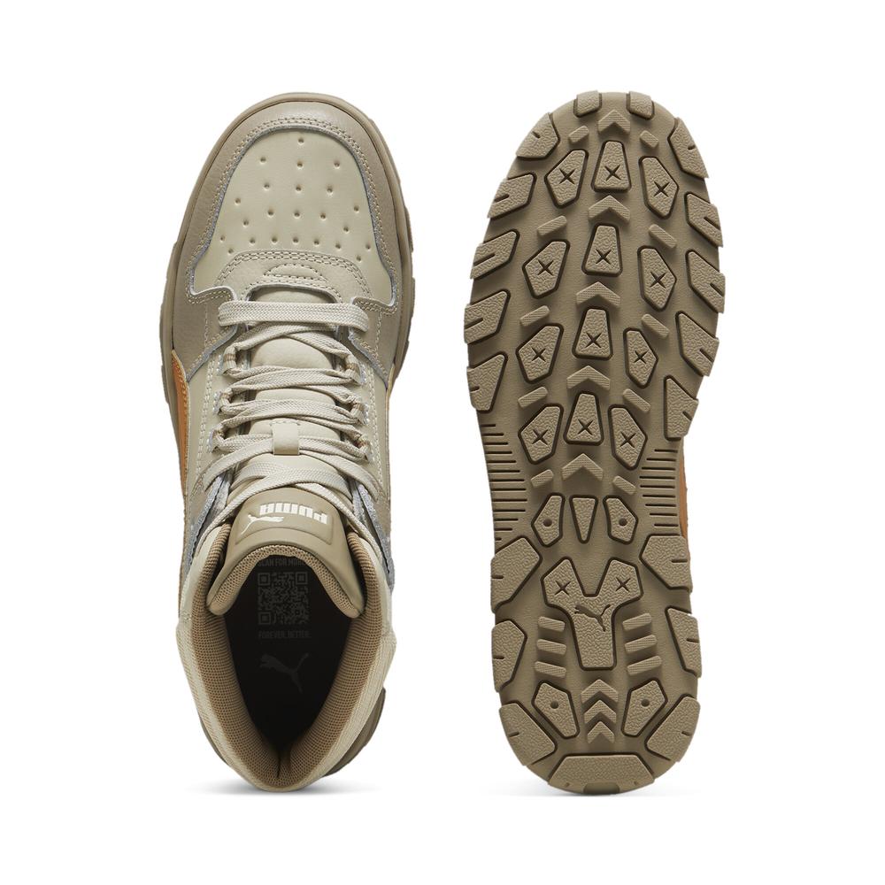 Foto 7 pulgar | Tenis Puma Rebound Abrupt Mid Unisex Marron Claro