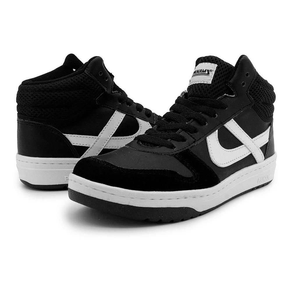 Foto 1 | Tenis Panam Bota Meztli Color Negro Mujer Y Hombre 22-29 Negro