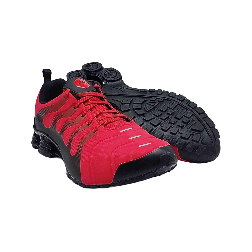 Foto 2 | Tenis Para Hombre Pirma  Amortiguador Running Color Negro Rojo