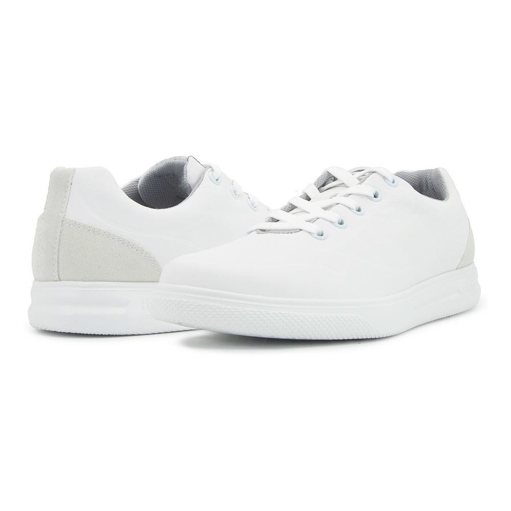 Foto 2 pulgar | Tenis Sneaker Casual Sport Flexi Suela Extra Ligera Hombre Blanco