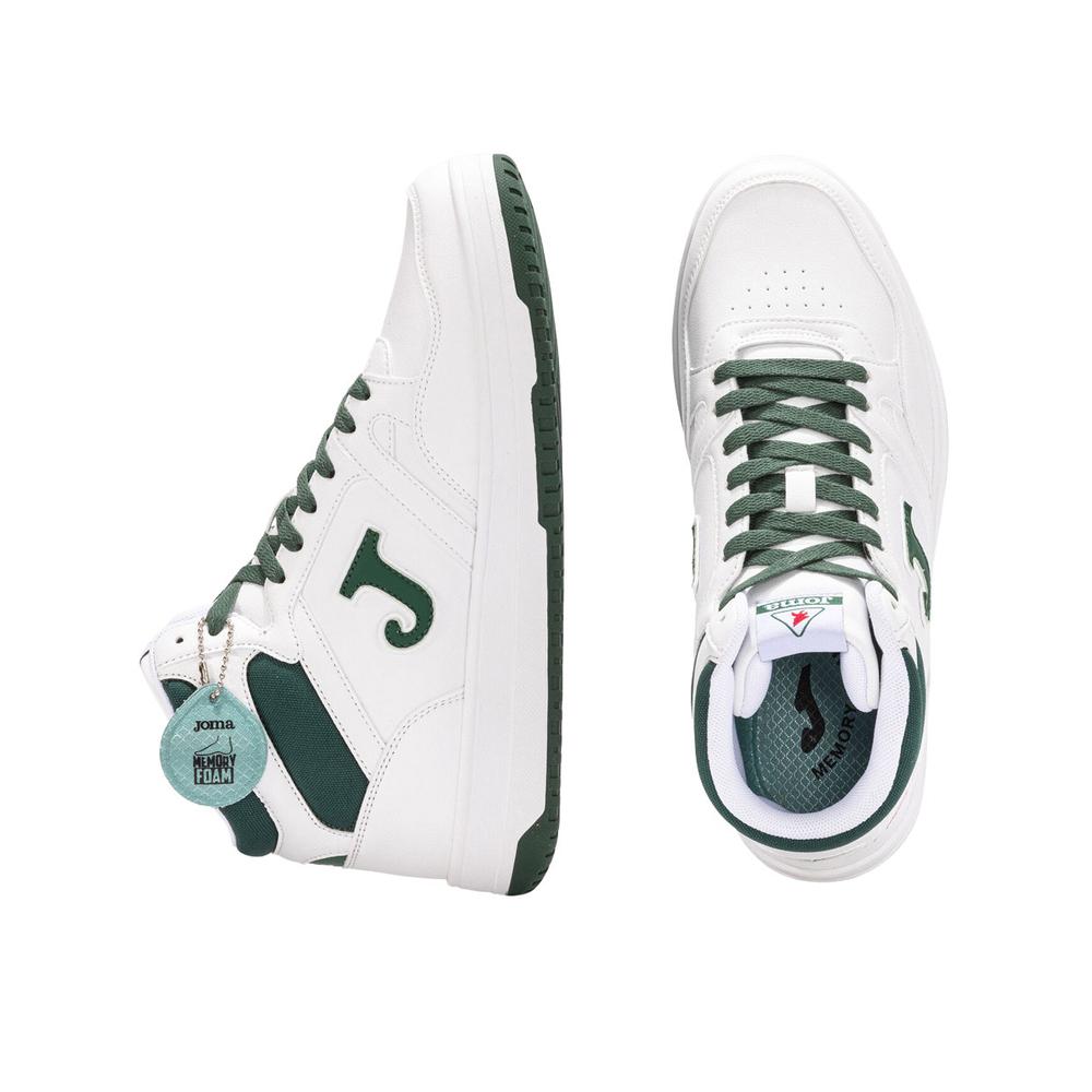 Foto 4 | Tenis Para Hombre Joma  Bota Super Cómodos Urbano Blanco Blanco
