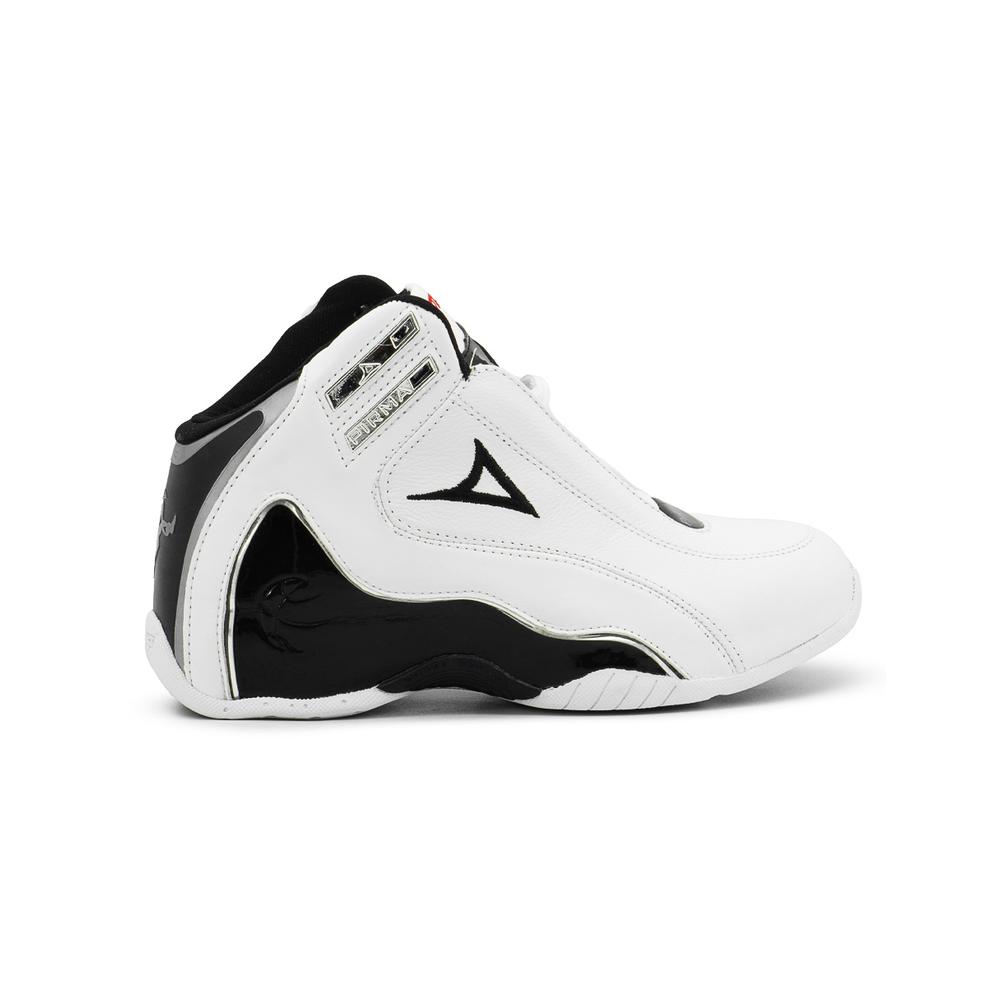 Foto 3 pulgar | Tenis Para Hombre Pirma  Basket Basquetbol Blanco Negro Rojo Blanco