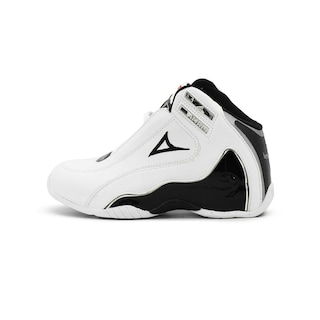 Foto 3 | Tenis Para Hombre Pirma Basket Basquetbol Blanco Negro Rojo Blanco