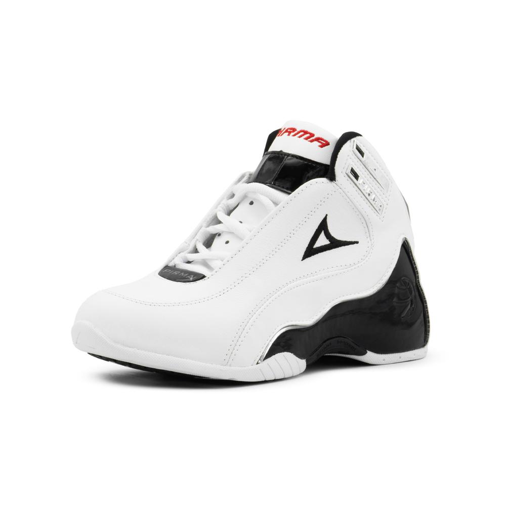 Foto 6 pulgar | Tenis Para Hombre Pirma  Basket Basquetbol Blanco Negro Rojo Blanco
