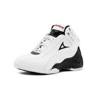 Foto 5 | Tenis Para Hombre Pirma Basket Basquetbol Blanco Negro Rojo Blanco