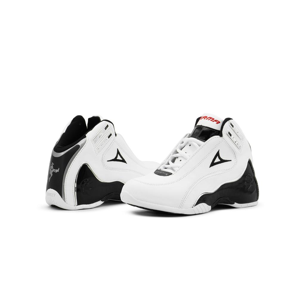 Foto 7 pulgar | Tenis Para Hombre Pirma  Basket Basquetbol Blanco Negro Rojo Blanco
