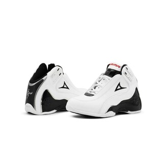 Foto 6 | Tenis Para Hombre Pirma Basket Basquetbol Blanco Negro Rojo Blanco