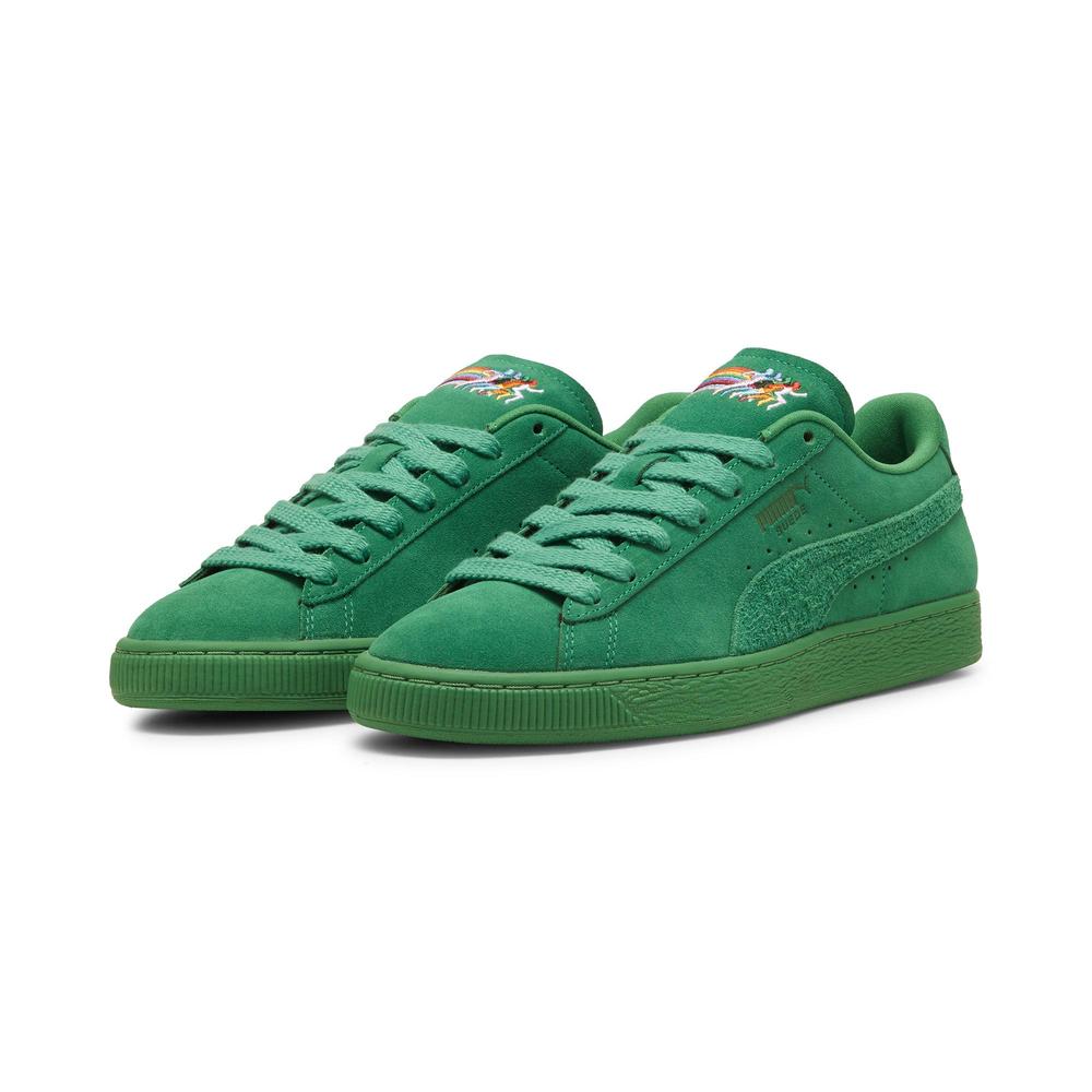 Foto 4 pulgar | Tenis Puma Suede Love Marathon Unisex Verde Oscuro