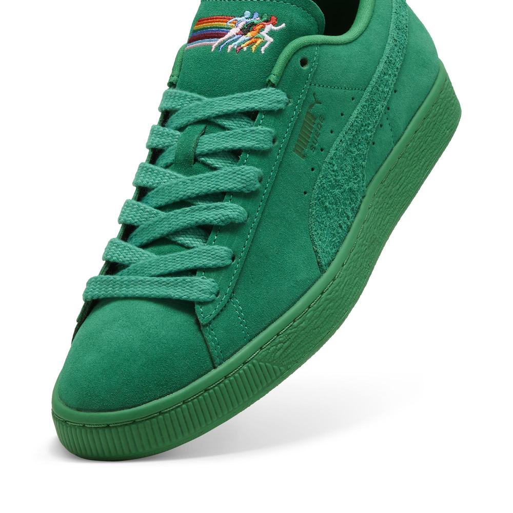 Foto 5 pulgar | Tenis Puma Suede Love Marathon Unisex Verde Oscuro