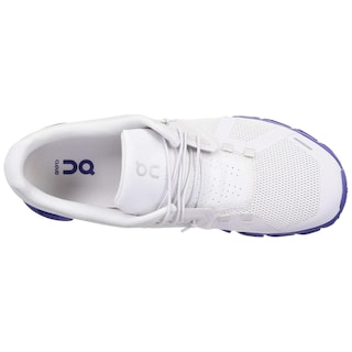 Foto 5 | Tenis On Cloud Running Cloud 5 Color Blanco Con Suela De Goma Azul