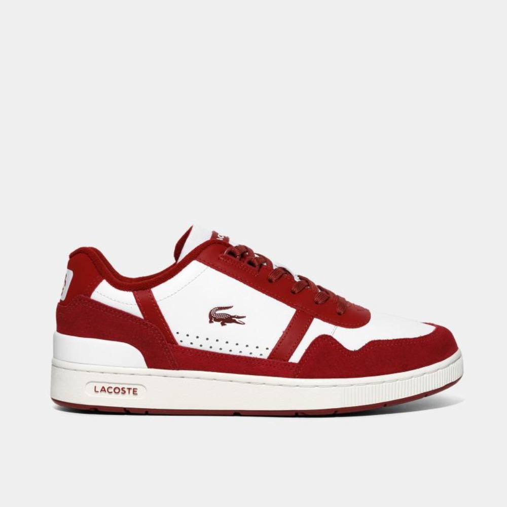 Foto 2 pulgar | Tenis Lacoste T_clip 124 Blanco Rojo