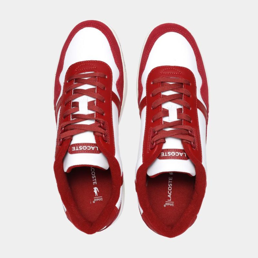 Foto 3 | Tenis Lacoste T_clip 124 Blanco Rojo
