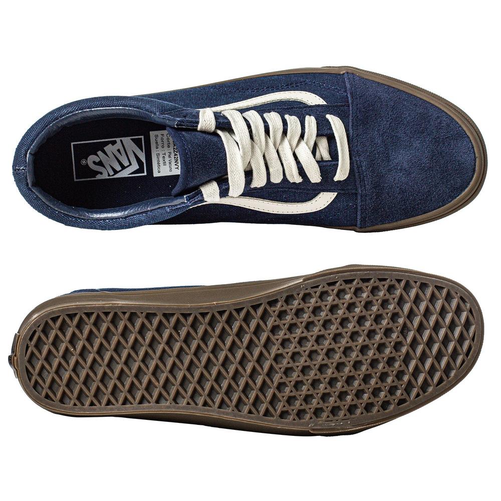 Foto 3 pulgar | Tenis Vans Old Skool - 2z42nvy - Azul Marino - Hombre Azul Marino