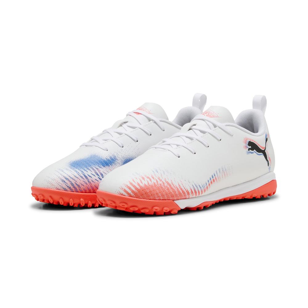 Foto 4 pulgar | Tenis Puma Future 8 Play Tt + Mid Jr Para Niño Blanco