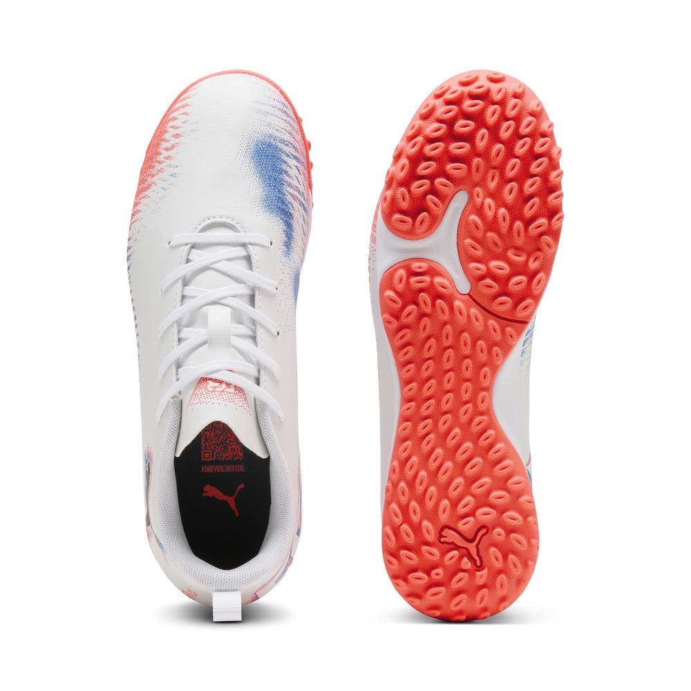 Foto 7 pulgar | Tenis Puma Future 8 Play Tt + Mid Jr Para Niño Blanco