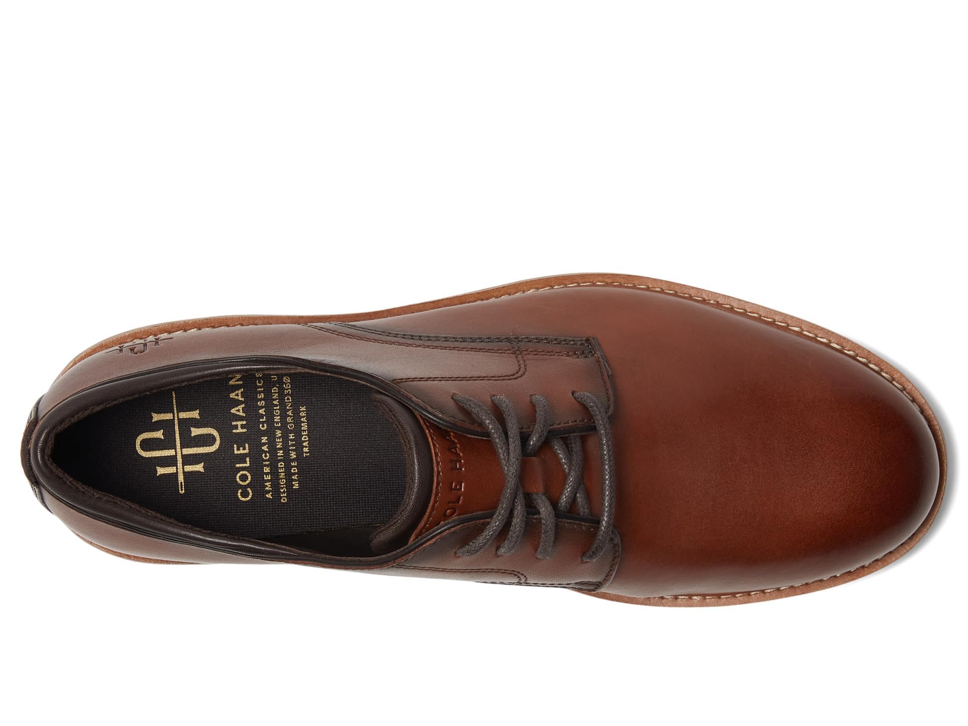 Foto 2 | Zapatos Cole Haan 2.zerogrand Stitchlite Oxford Para Hombre, Color Bronceado/angora Británico - Venta Internacional.