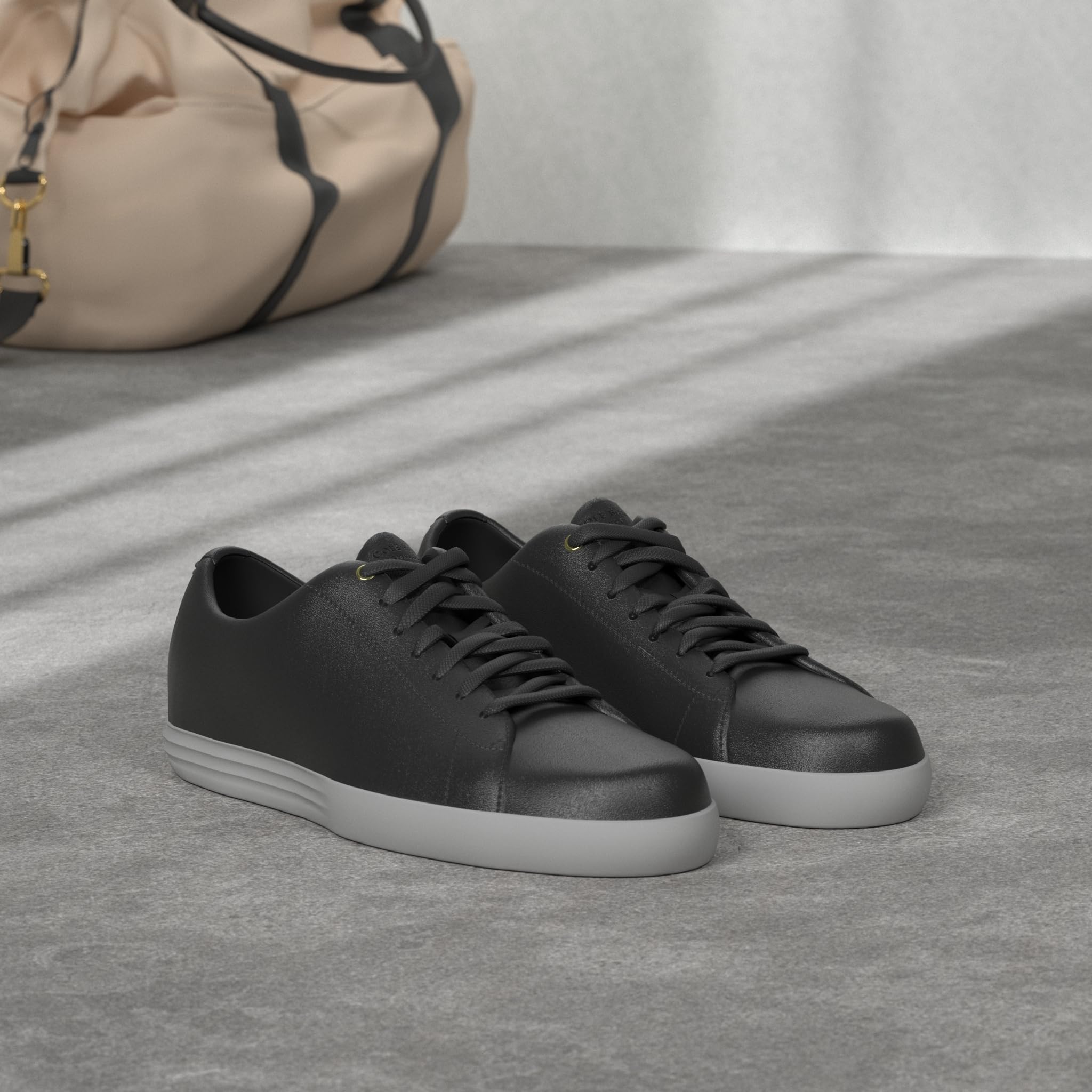 Foto 3 pulgar | Zapatilla Cole Haan Grand Crosscourt Ii Para Hombre Negra Lthr/blanca - Venta Internacional.