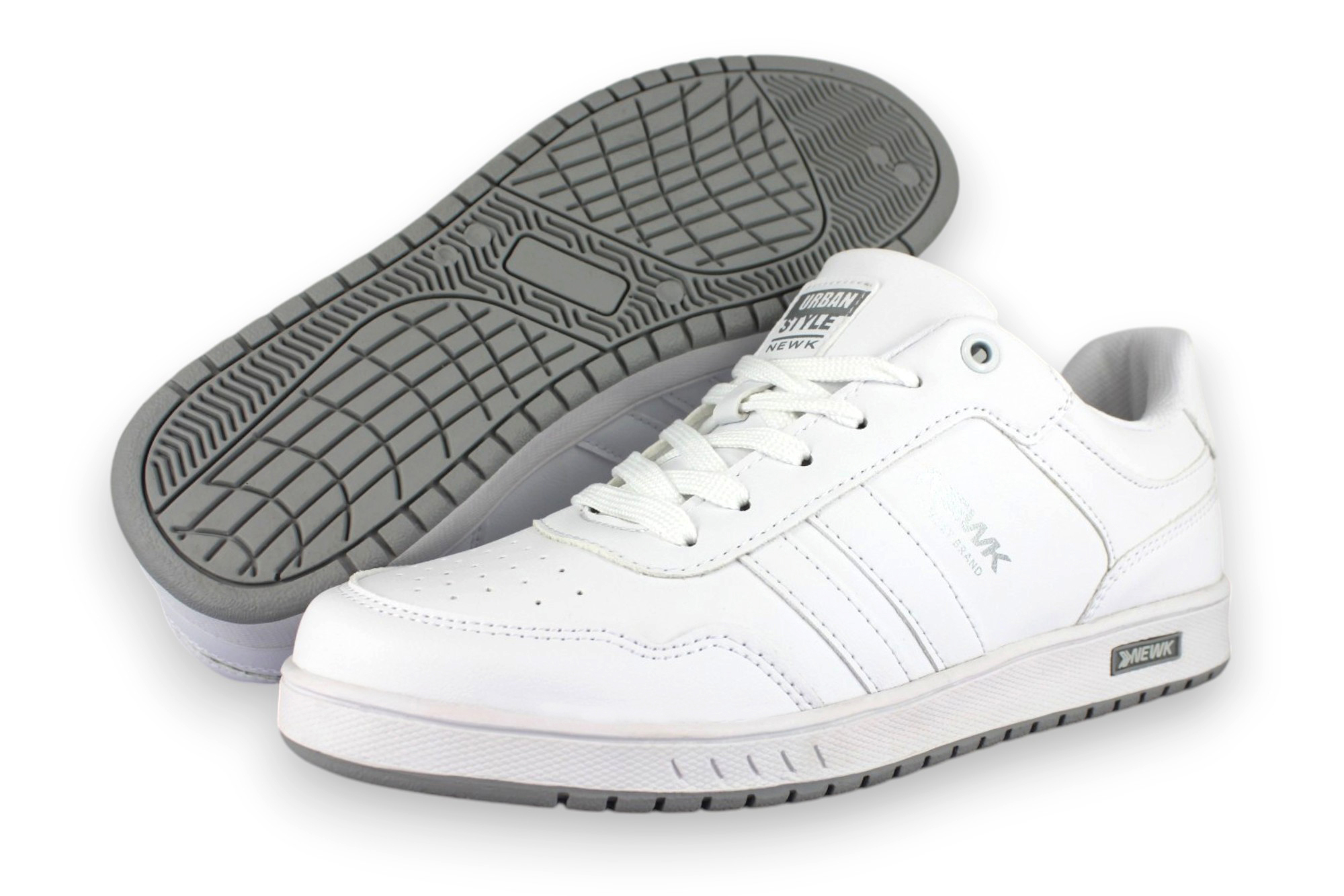 Foto 2 pulgar | Tenis Casual Blanco Gris Unisex Concluso Newk