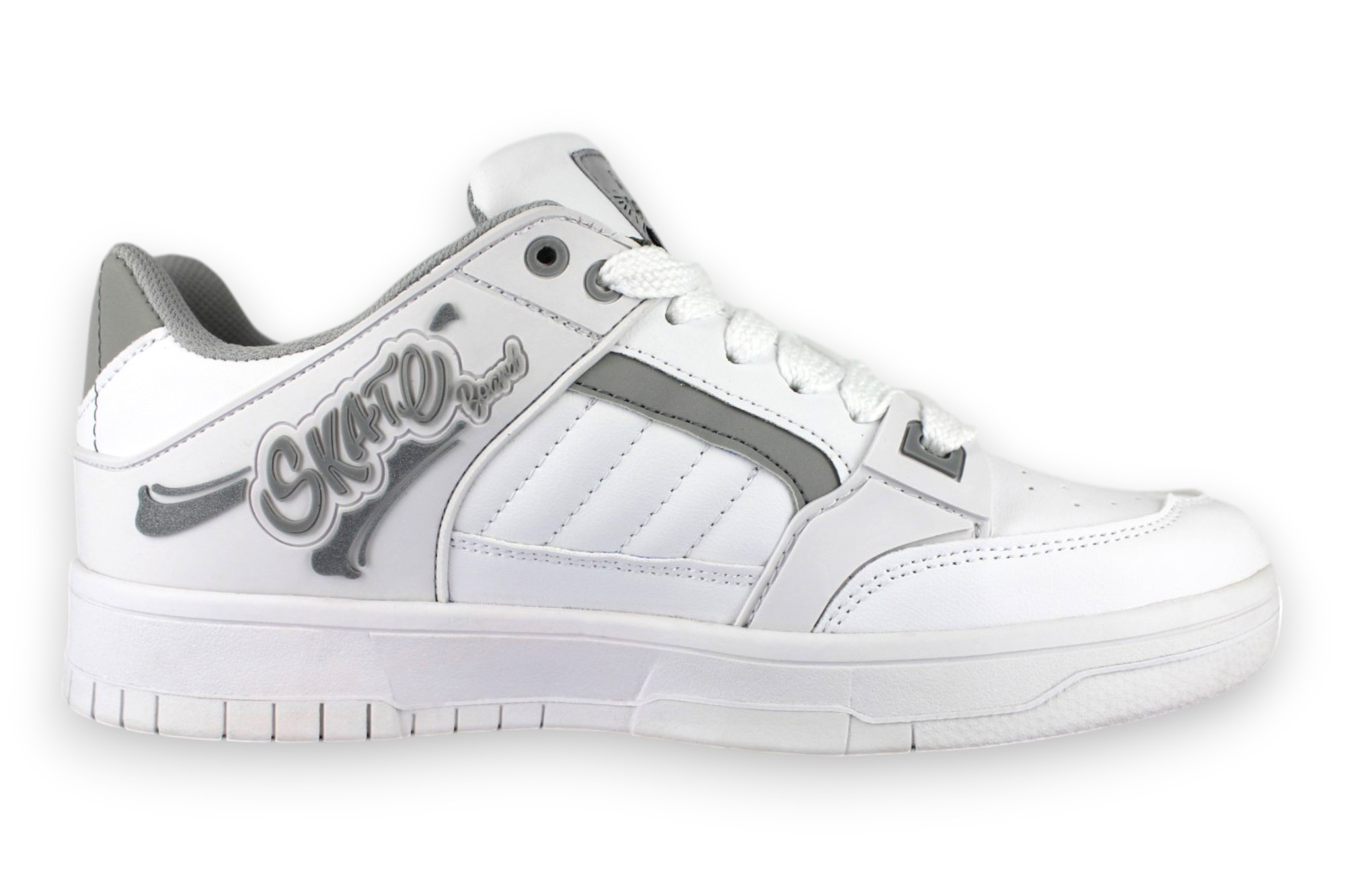 Foto 4 pulgar | Tenis Casual Blanco Gris Hombre Glodunk Newk