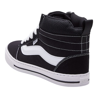 Foto 3 | Tenis Calzado Watanabe Color Negro Costuras Blancas Bota