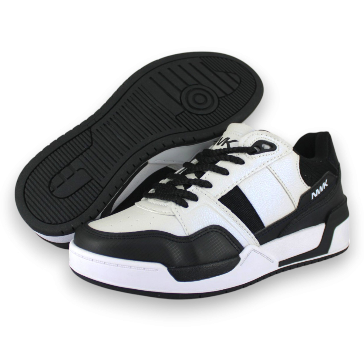 Foto 2 pulgar | Tenis Casual Blanco Negro Mujer Canter Newk