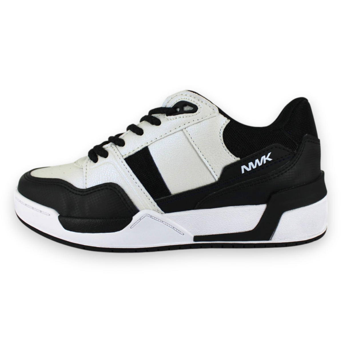 Foto 3 pulgar | Tenis Casual Blanco Negro Mujer Canter Newk
