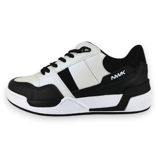 Foto 2 | Tenis Casual Blanco Negro Mujer Canter Newk