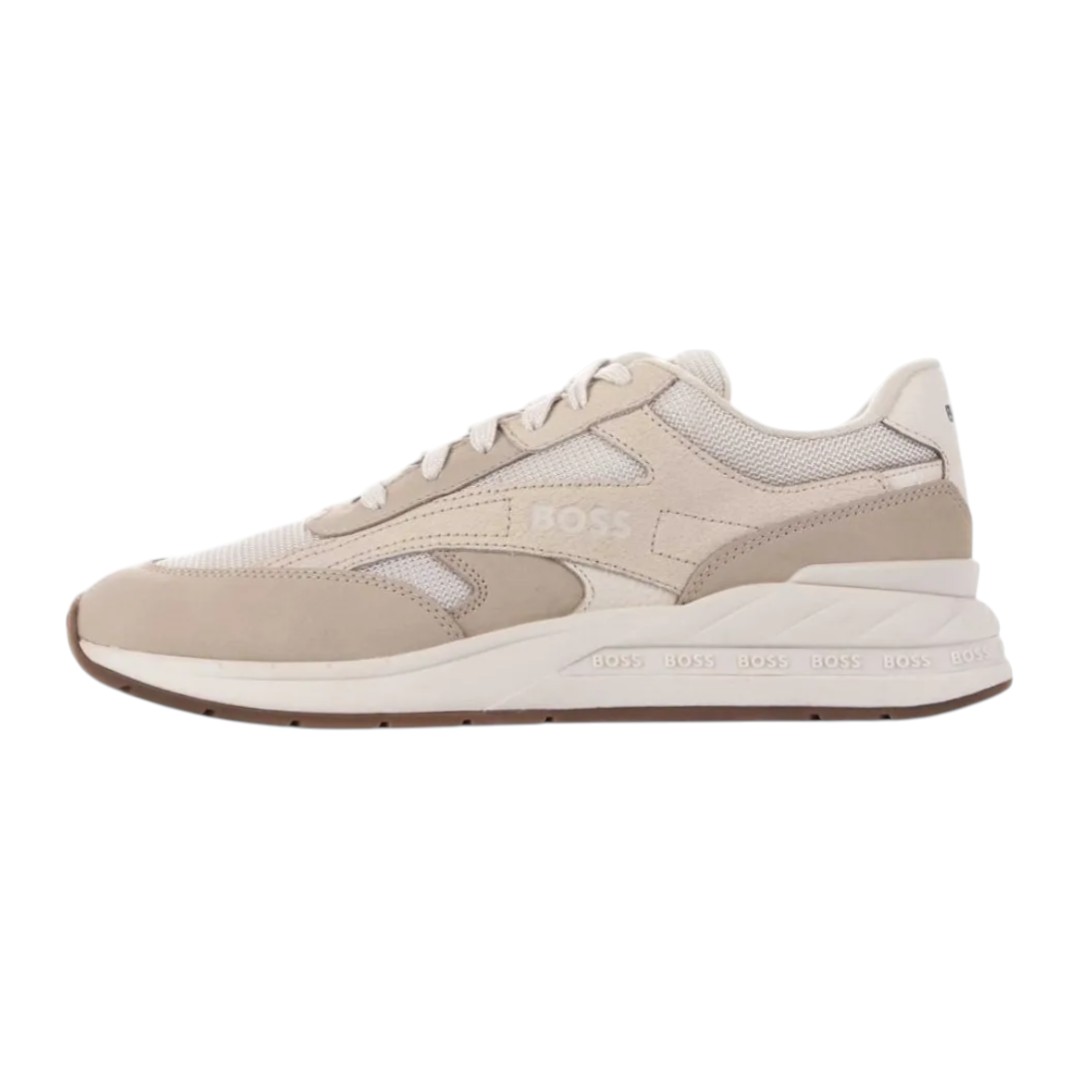 Foto 2 pulgar | Tenis Hugo Boss Kurt Runn Color Beige Para Hombre - Original