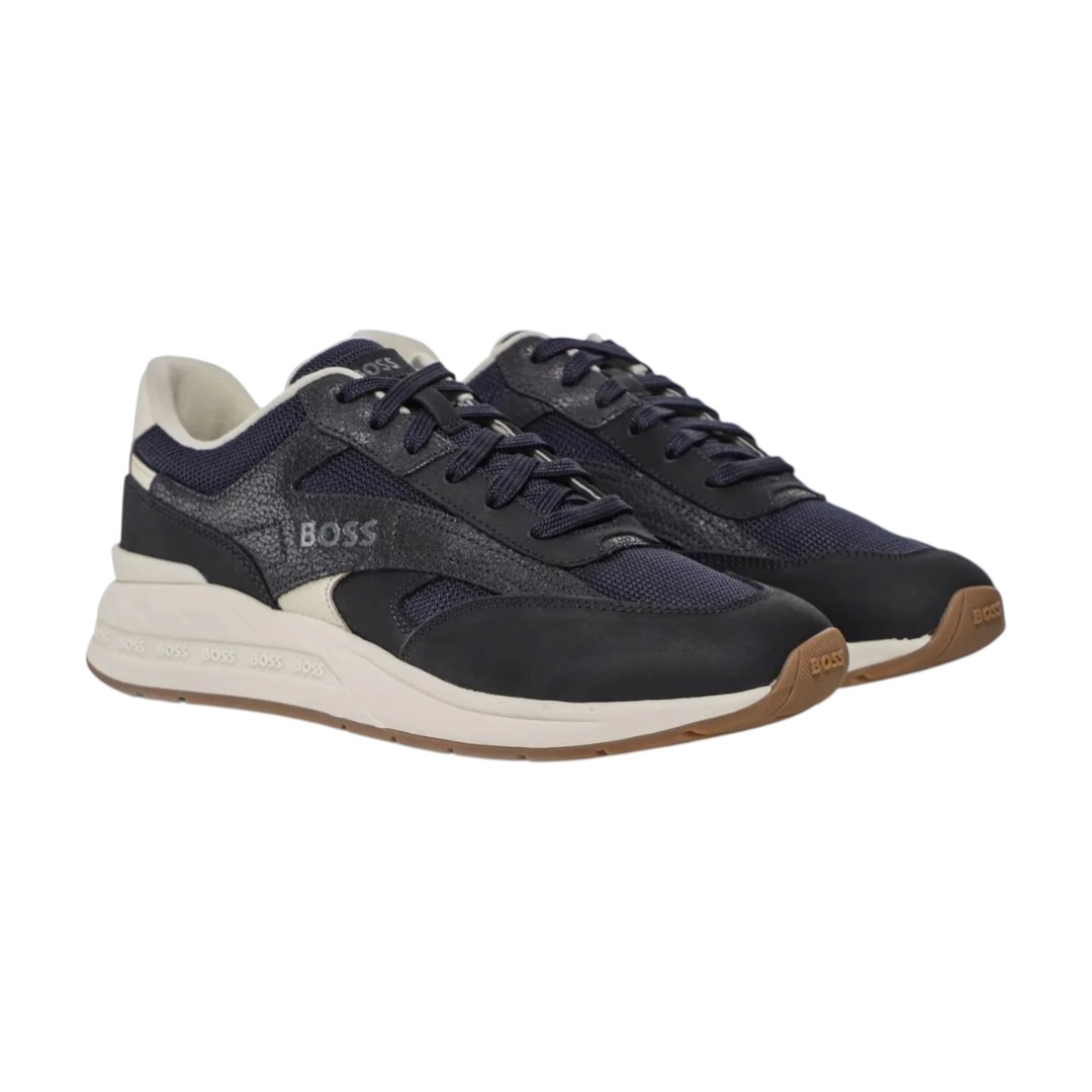 Foto 2 | Tenis Kurt Runn Hugo Boss Color Negro De Hombre - Original