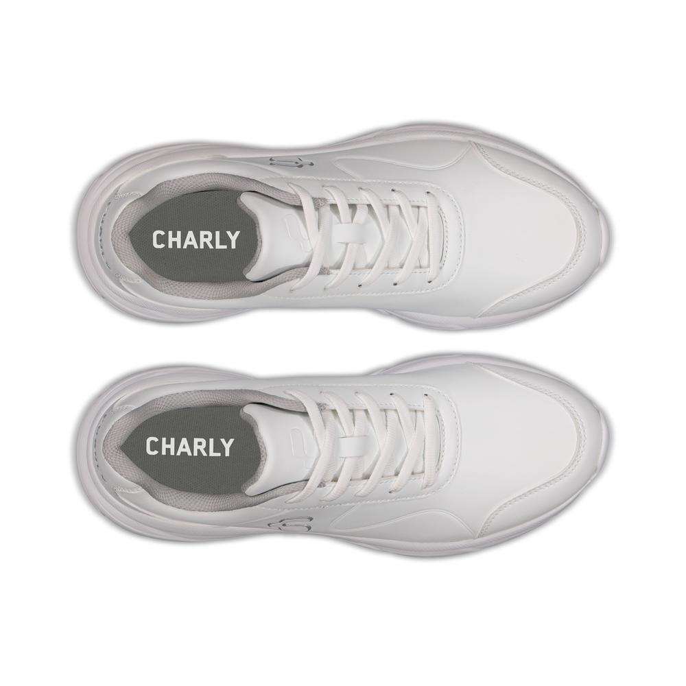 Foto 5 pulgar | Tenis Charly Relax Walking Hombre Minimalista Blanco