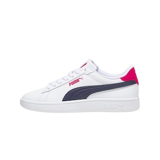 Foto 5 | Tenis Puma Smash 3.0 L Jr En Blanco Marino 22-25 Juvenil Blanco