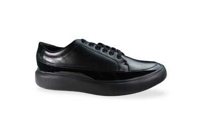 Foto 1 | Tenis Hombre Benissimo 33524zg Piel Negro Urbano