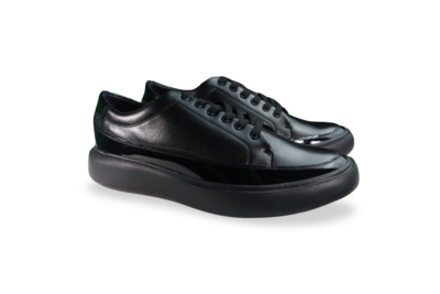 Foto 2 | Tenis Hombre Benissimo 33524zg Piel Negro Urbano