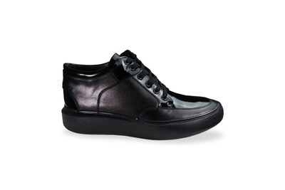 Foto 1 | Tenis Hombre Benissimo 33766 Piel Negro Casual