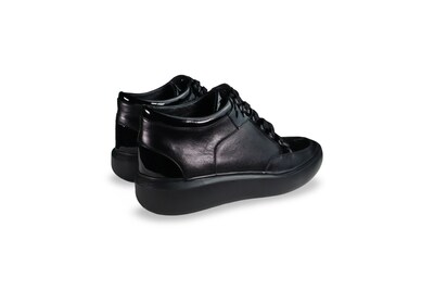 Foto 3 | Tenis Hombre Benissimo 33766 Piel Negro Casual