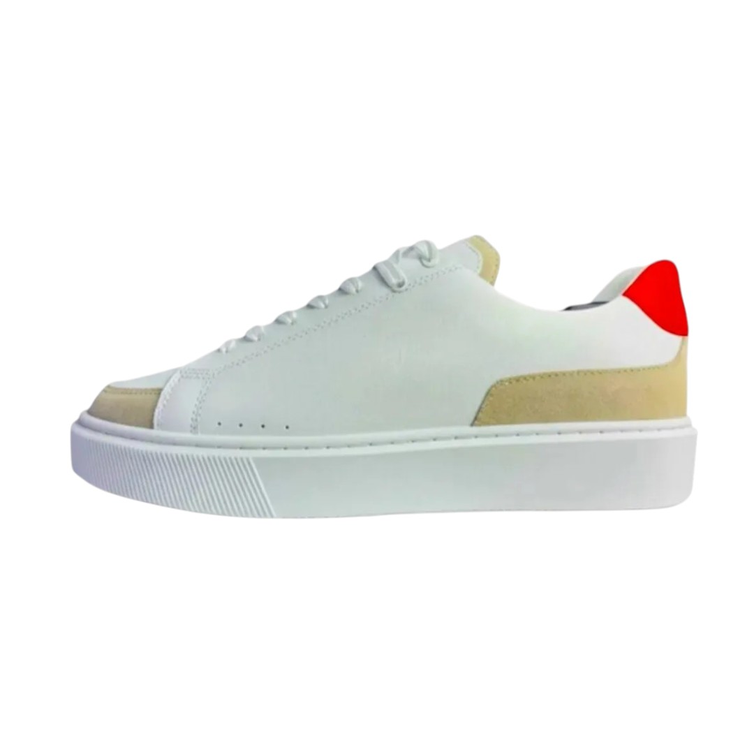 Foto 1 | Tenis Boss Colyn Derb Casuales Blanco De Piel Hombre - Original