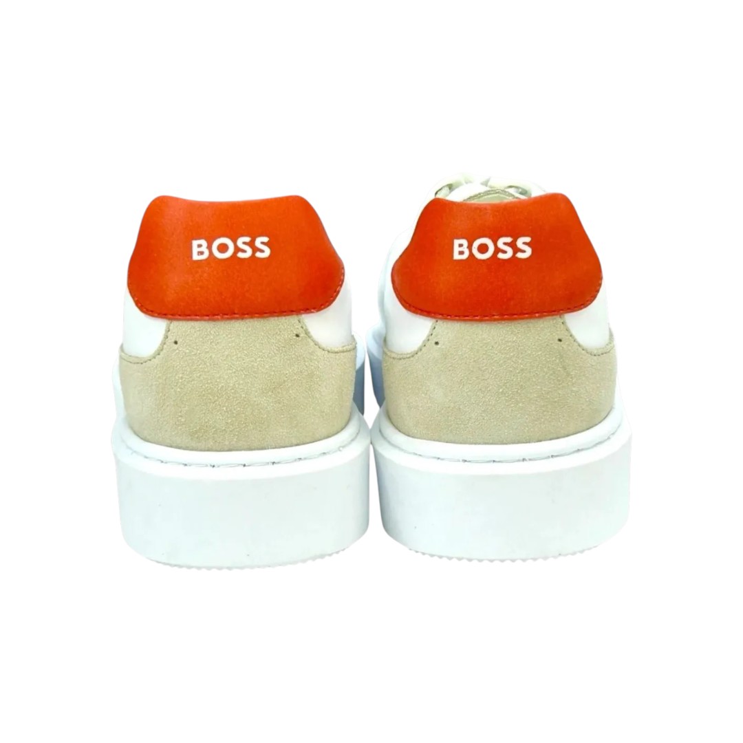 Foto 5 pulgar | Tenis Boss Colyn Derb Casuales Blanco De Piel Hombre - Original