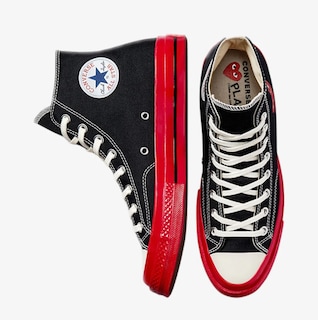 Foto 3 | Tenis Converse X Comme Des Garçons Play Chuck Taylor Hi Unisex - Original