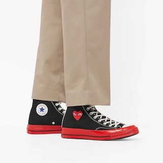 Foto 4 | Tenis Converse X Comme Des Garçons Play Chuck Taylor Hi Unisex - Original