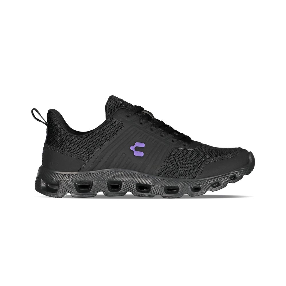 Tenis Charly Relax Walking Mujer Confort Negro $799
