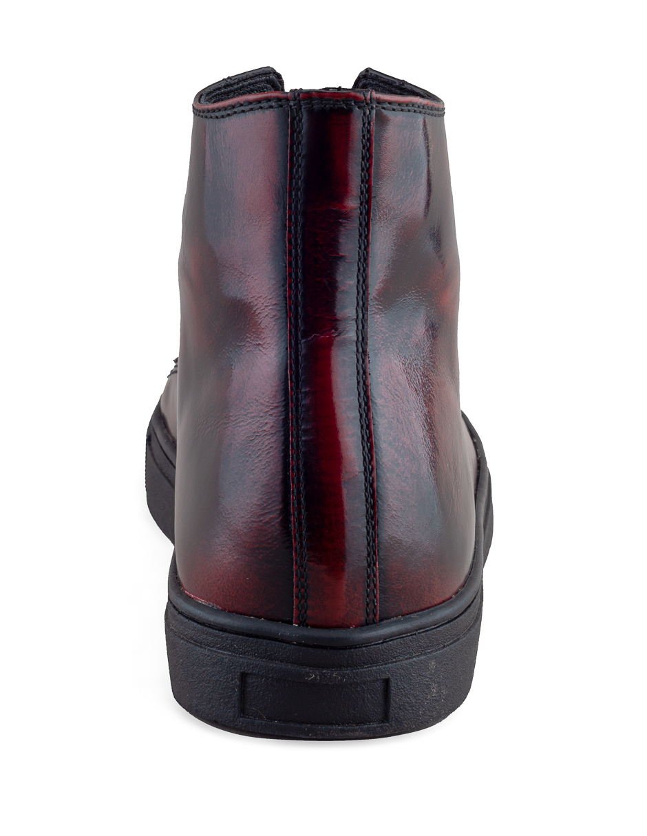 Foto 4 pulgar | Sneaker Tipo Bota Para Hombre Piel Vacuno Camaleón Vino Dasalo