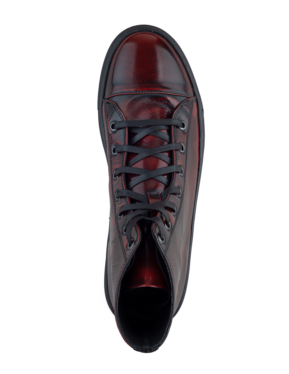 Foto 6 pulgar | Sneaker Tipo Bota Para Hombre Piel Vacuno Camaleón Vino Dasalo