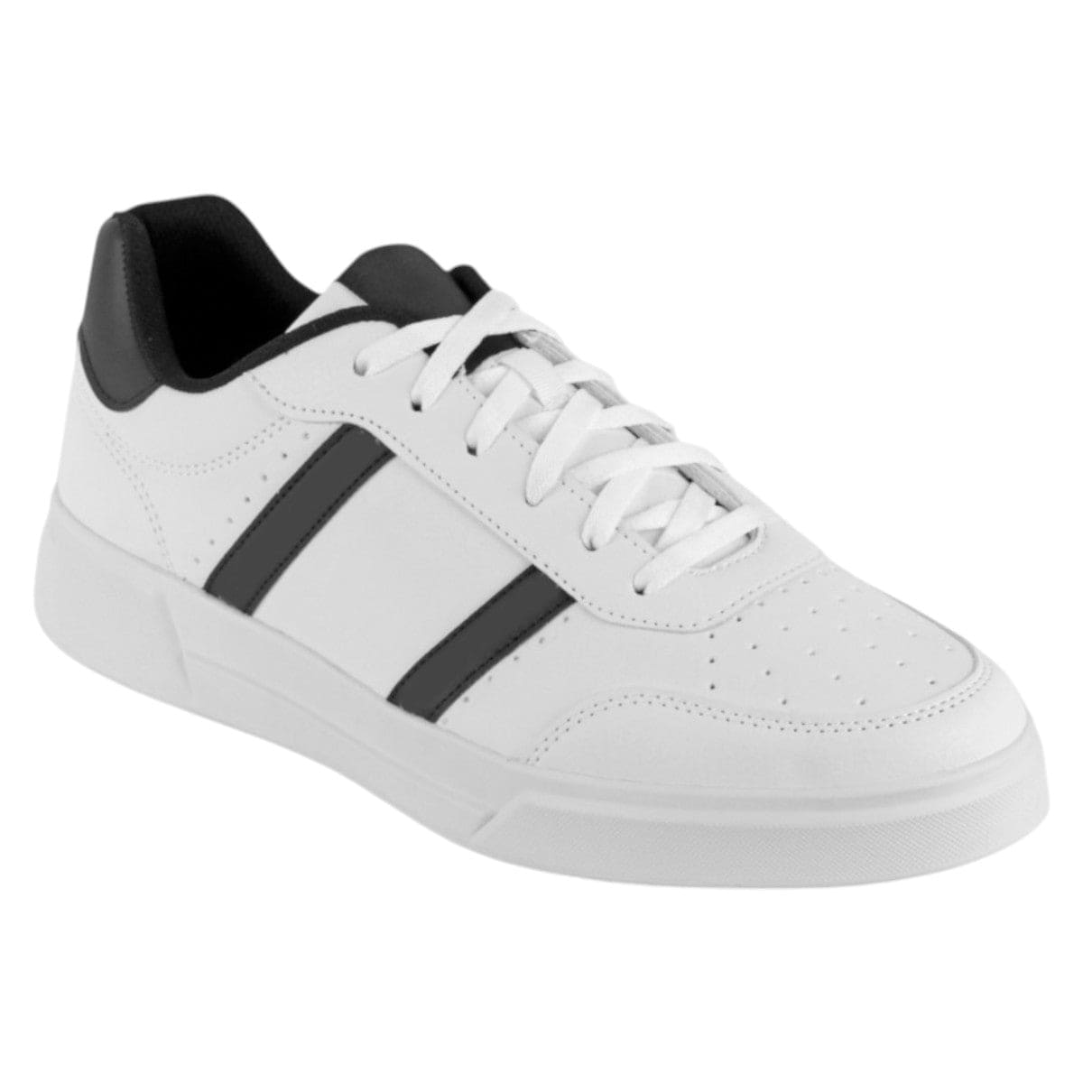 Tenis Con Cordones Exterior Piel Vegana Color Blanco Para Hombre De Rbcollection $1,100