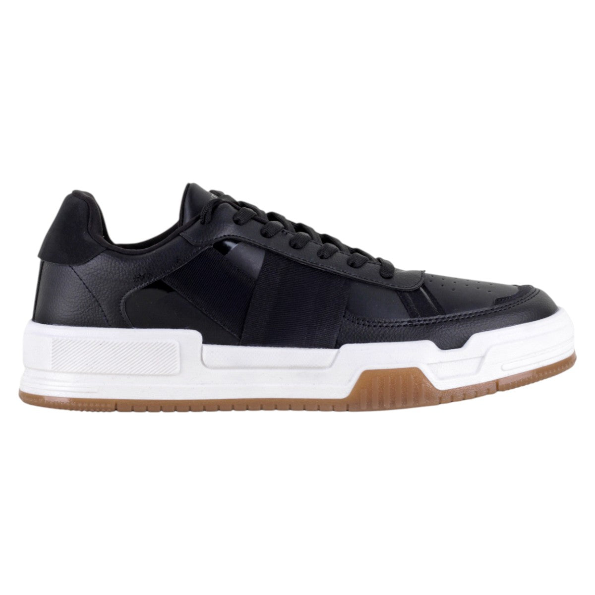 Foto 2 | Tenis Con Cordones Exterior Piel Vegana Color Negro Para Hombre De Rbcollection