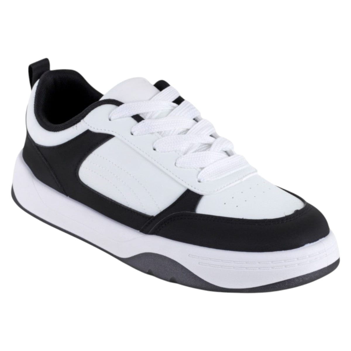Tenis Con Cordones Exterior Piel Vegana Color Negro Para Hombre De Rbcollection $899