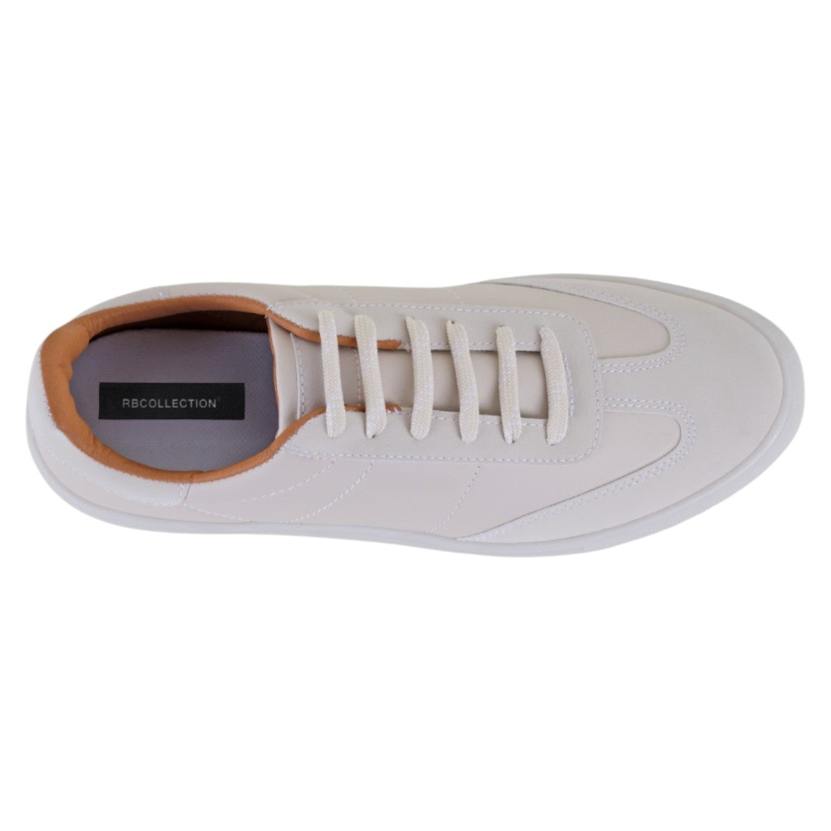 Foto 5 pulgar | Tenis Con Cordones Exterior Piel Vegana Color Beige Para Hombre De Rbcollection