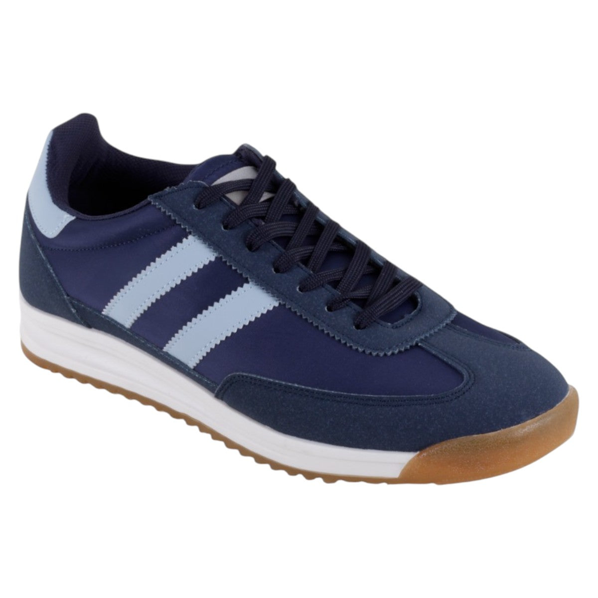 Foto 2 pulgar | Tenis Con Cordones Exterior Piel Vegana Color Azul Para Hombre De Rbcollection