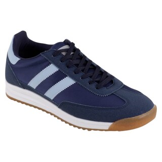 Foto 1 | Tenis Con Cordones Exterior Piel Vegana Color Azul Para Hombre De Rbcollection