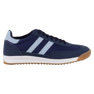 Foto 2 | Tenis Con Cordones Exterior Piel Vegana Color Azul Para Hombre De Rbcollection