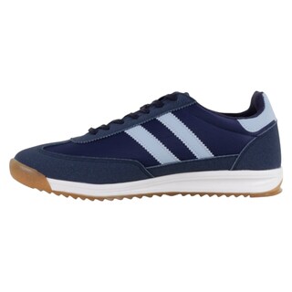Foto 3 | Tenis Con Cordones Exterior Piel Vegana Color Azul Para Hombre De Rbcollection